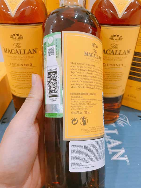 Rượu Macallan No.3 Nội Địa Tem Xanh Nga