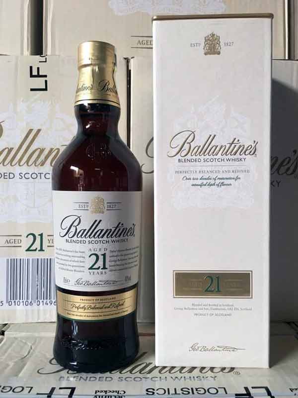 Rượu Ngoại Whisky Ballantines 21 Mới